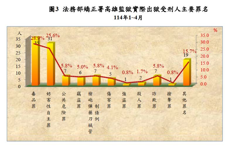 實際出獄主要罪名
