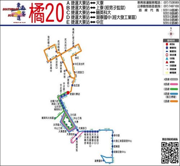 高雄橘20公車路線